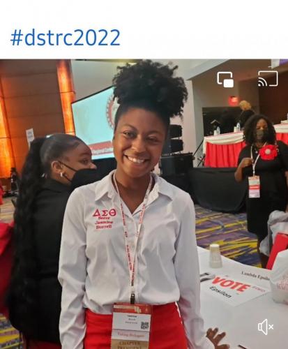 Newly Elected Regional Rep, Jazmine B. from Kappa Alpha (OU)